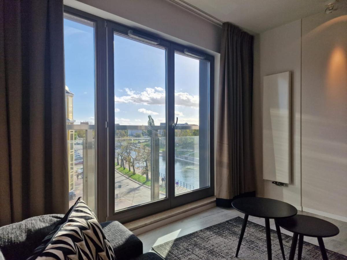 Апартаменты Apartament Szafarnia Waterline, Marina Гданьск Экстерьер фото